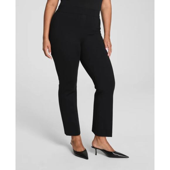 SPANX Pants Supersmooth Kick Flare Perfect Fit Ponte Sz 2X Black Stretchy Curvy - Picture 2 of 15